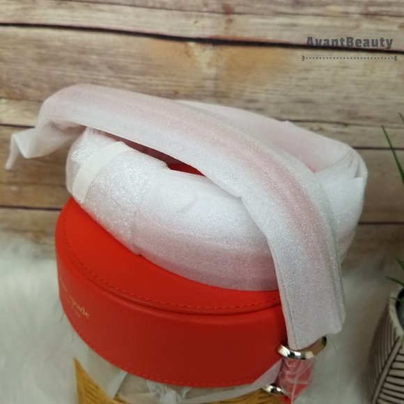 Kate Spade Picnic Cherries Wicker Crossbody Bucket - Picture 15 of 16